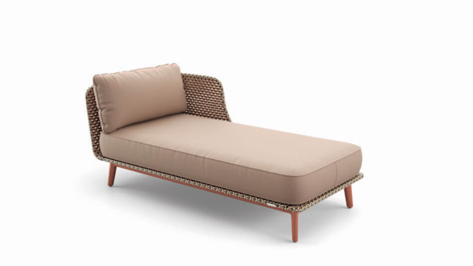 DEDON Mbarq Daybed links chestnut