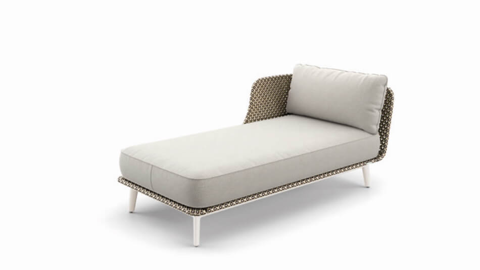 DEDON Mbarq Daybed rechts pepper