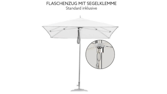 TUUCI Ocean Master MAX Flaschenzug mit Segelklemme