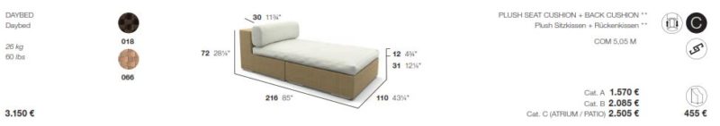Dedon Lounge Daybed Preis 2023