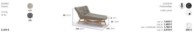 Dedon Mbrace Daybed Preis 2023
